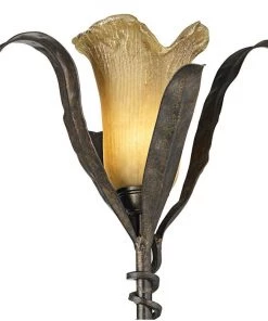 Lamp Plus Franklin Iron Works Bronze And Gold Intertwined Lilies Floor Lamp Lamps