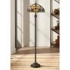 Lamp Plus Quoizel Violets Vintage Bronze Tiffany-Style Floor Lamp Vintage/ Distressed Rugs