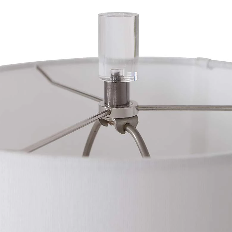 Uttermost Lamps Rana Silver Bronze Ceramic And Crystal Buffet Lamp 5 Uttermost Lamps Rana Silver Bronze Ceramic And Crystal Buffet Lamp