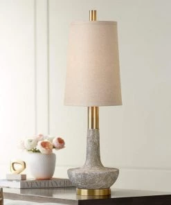 Uttermost Volongo Textured Stone Ivory Table Lamp Lamps