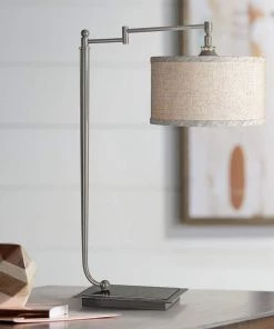 Uttermost Lamine Pivot Arm Iron Desk Lamp Lamps