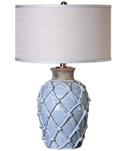 Uttermost Parterre Hammock Pale Blue Ceramic Table Lamp Lamps