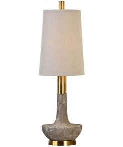 Uttermost Volongo Textured Stone Ivory Table Lamp Lamps