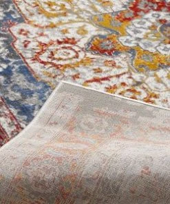 WW Modern Floral Persian Design Yellow Red Blue Area Rug All Area Rugs And Runners