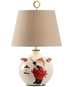 Wildwood St. Nick Hand-Painted Ceramic Table Lamp Lamps