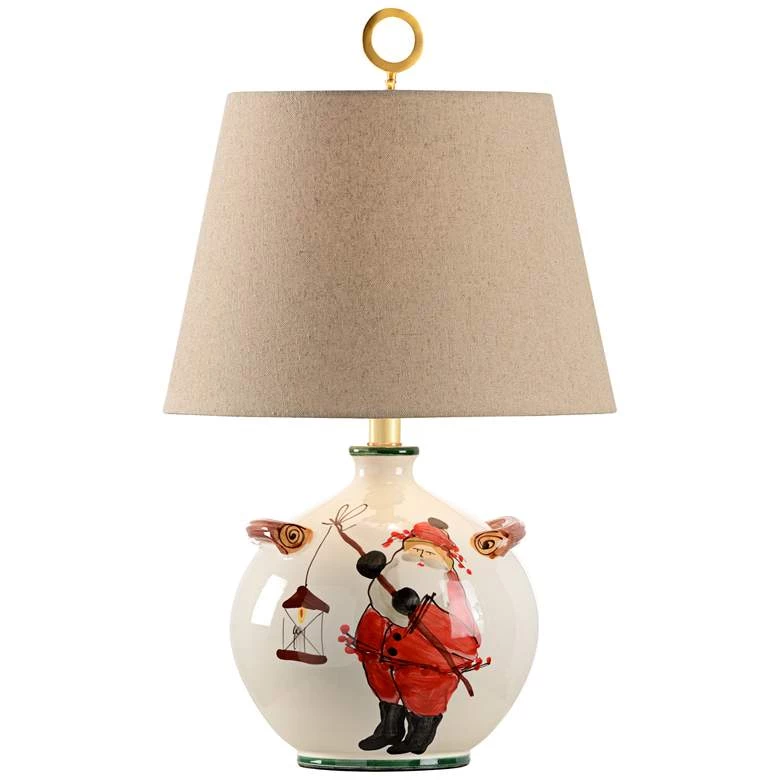 Wildwood St. Nick Hand-Painted Ceramic Table Lamp Lamps 1 Wildwood St. Nick Hand-Painted Ceramic Table Lamp Lamps