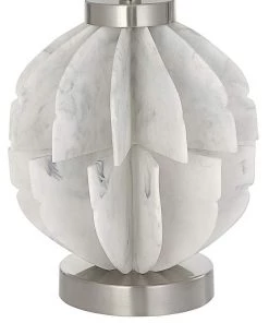 Uttermost Repetition White Resin Table Lamp