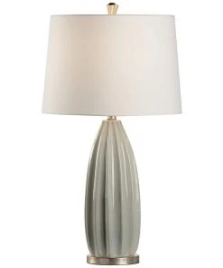 Wildwood Lamps Estelle Sage Green Glaze Ceramic Table Lamp