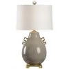 Wildwood Lamps Ming Slate Gray Crackle Porcelain Table Lamp