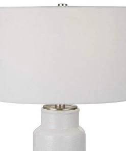 Uttermost Modern/ Geometric Rugs Albany Modern White Ceramic Table Lamp