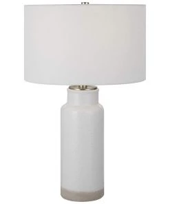 Uttermost Modern/ Geometric Rugs Albany Modern White Ceramic Table Lamp
