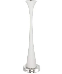 Uttermost Lamps Adrienne White Faux Marble Trumpet Buffet Lamp 7 Uttermost Lamps Adrienne White Faux Marble Trumpet Buffet Lamp