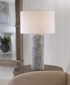 Uttermost Havana Cobalt And White Ceramic Table Lamp