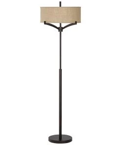 Lamp Plus Lamps Franklin Iron Works Tremont Floor Lamp With Burlap Shade