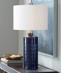 Uttermost Thalia Blue Ceramic Table Lamp Lamps