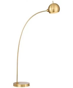 Lamp Plus Possini Euro Ardeno Brass Finish Modern Arc Floor Lamp