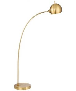 Lamp Plus Possini Euro Ardeno Brass Finish Modern Arc Floor Lamp