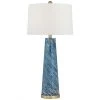 Modern Rugs And Decor Rory Blue Art Glass Modern Table Lamp