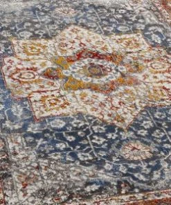 WW Modern Floral Persian Design Yellow Red Blue Area Rug All Area Rugs And Runners