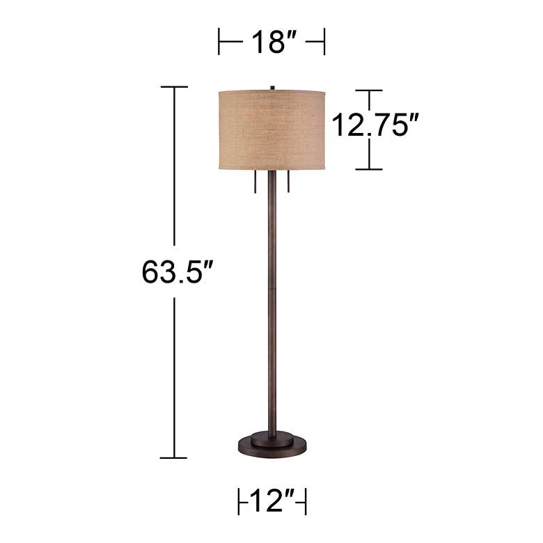 Lamp Pl,us Garth Twin Pull Chain Transitional Bronze Floor Lamp Lamps 6 Lamp Pl,us Garth Twin Pull Chain Transitional Bronze Floor Lamp Lamps