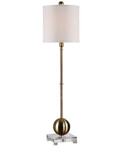 Uttermost Lamps Laton Brass And Crystal Table Lamp