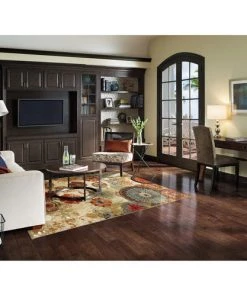 MOH Multi-Color Floral Circle Area Rug Non-Slip All Area Rugs And Runners