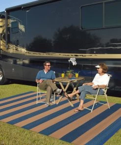 FAS Reversible Indoor/Outdoor Rug/Mat With Carry Strap - 9 X 12 Size