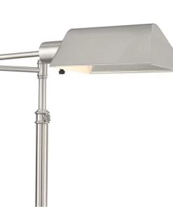 Lamp Plus Jenson Brushed Nickel Adjustable Swing Arm Pharmacy Floor Lamp