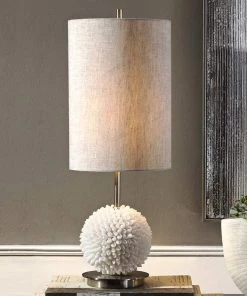 Uttermost Lamps Cascara Faux Sea Shells Buffet Table Lamp