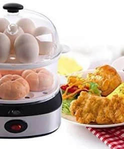 Pow Cub Kitchen 2 In 1 Electric Rapid Stainless 14 Egg Cooker/Steamer Auto Shut Off 19 Pow Cub Kitchen 2 In 1 Electric Rapid Stainless 14 Egg Cooker/Steamer Auto Shut Off