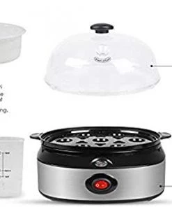 Pow Cub Kitchen 2 In 1 Electric Rapid Stainless 14 Egg Cooker/Steamer Auto Shut Off 23 Pow Cub Kitchen 2 In 1 Electric Rapid Stainless 14 Egg Cooker/Steamer Auto Shut Off