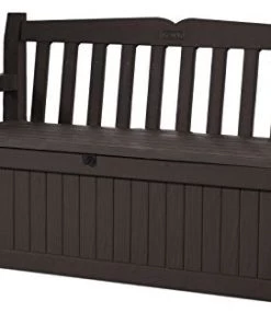 70 Gallon All Weather Outdoor Patio Storage Garden Bench Deck Box - Multiple Colors