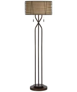 Lamp Plus Marlowe Bronze Woven Metal Floor Lamp By Franklin Iron Works