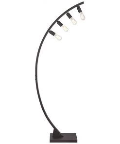 Lamp Plus Arcos Bronze Finish 4-Light Modern Arc Floor Lamp Modern/ Geometric Rugs