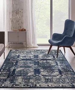 Luxe Taba Collection Oriental Premium Soft Area Rug 5x7
