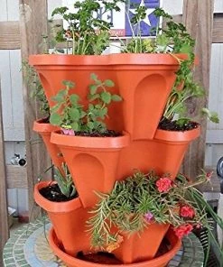 COL 3 Tier Stackable Garden Indoor/Outdoor Planter Set - Self Watering Home Décor 11 COL 3 Tier Stackable Garden Indoor/Outdoor Planter Set - Self Watering Home Décor