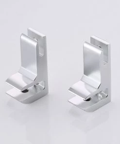 Modern Rugs And Decor Heavy Duty Wall Mounted Corner Shelves Aluminum Tempered Glass Storage Hanging 2-Tiers Furniture