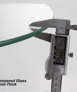 Modern Rugs And Decor Furniture Heavy Duty Wall Mounted Corner Shelves Aluminum Tempered Glass Storage 2-Tiers