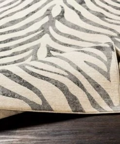 Modern Rugs And Decor Animal Zebra Area Rug Nomaan All Area Rugs And Runners