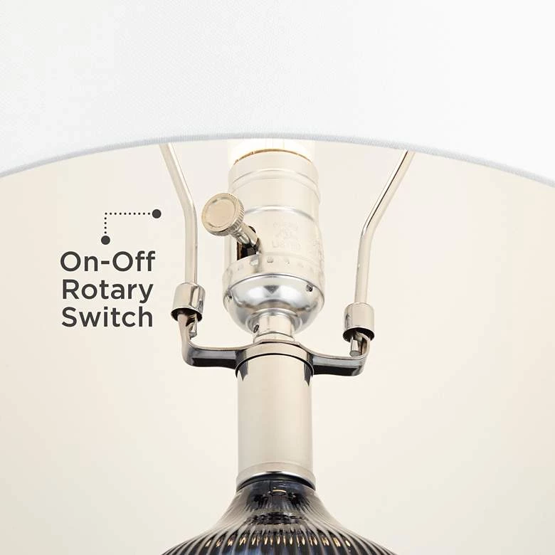 Nadia Blue Double Gourd Modern Glass Table Lamp Modern/ Geometric Rugs 4 Nadia Blue Double Gourd Modern Glass Table Lamp Modern/ Geometric Rugs