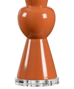 Wildwood Mildred Orange Glaze Porcelain Table Lamp