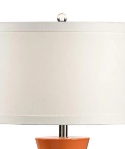 Wildwood Mildred Orange Glaze Porcelain Table Lamp