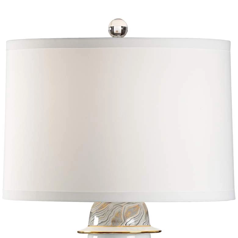 Wildwood Lamps Casper Gray Marbleized Porcelain Table Lamp 3 Wildwood Lamps Casper Gray Marbleized Porcelain Table Lamp