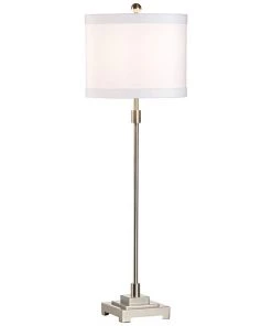 Wildwood Bailey Brushed Nickel Metal Table Lamp Lamps