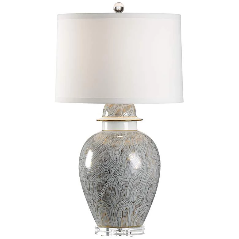 Wildwood Lamps Casper Gray Marbleized Porcelain Table Lamp 1 Wildwood Lamps Casper Gray Marbleized Porcelain Table Lamp