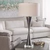 Uttermost Lamps Renegade Black Metal Ribbed Hourglass Table Lamp