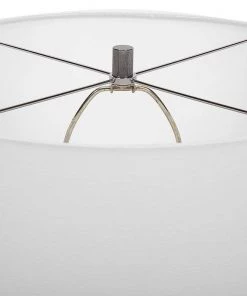 Uttermost Lamps Renegade Black Metal Ribbed Hourglass Table Lamp