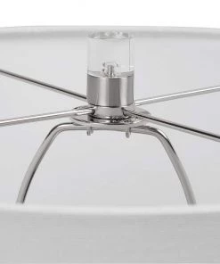 Uttermost Turbulence Distressed White Gray Glass Table Lamp