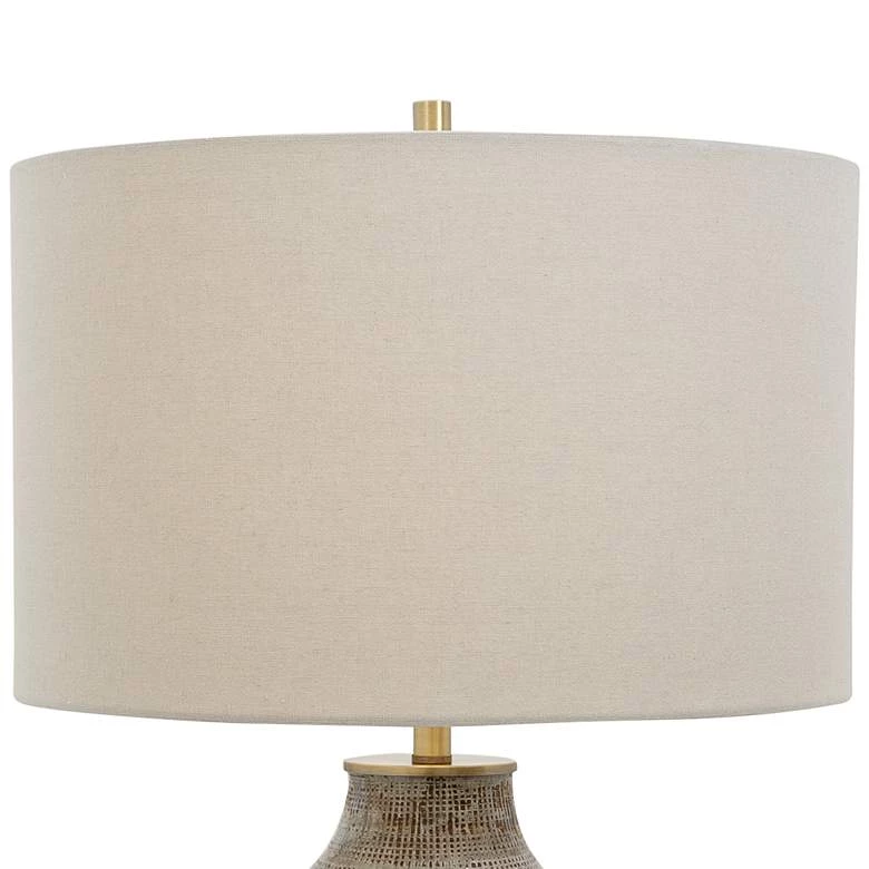 Uttermost Monacan Brown And Gray Ceramic Table Lamp Lamps 3 Uttermost Monacan Brown And Gray Ceramic Table Lamp Lamps