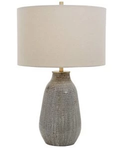 Uttermost Monacan Brown And Gray Ceramic Table Lamp Lamps